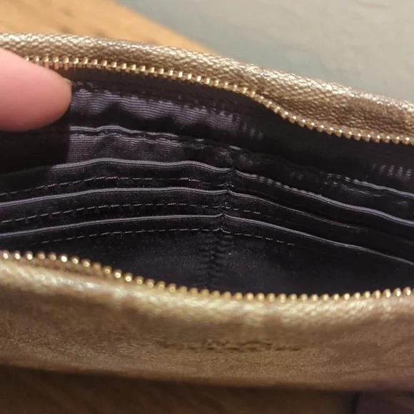 Coach Tan Signature Wristlet - Picture 8 of 9